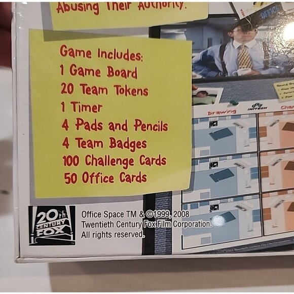 new Vintage 2008 OFFICE SPACE The Party board Game 18 + adult NECA reel FOX - Picture 4 of 4